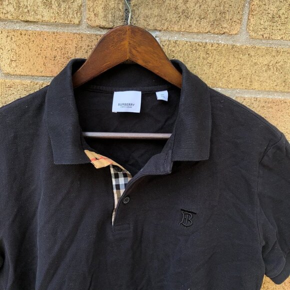 Burberry London Novacheck Collar Button Up Shirt XXL Black - Picture 5 of 11
